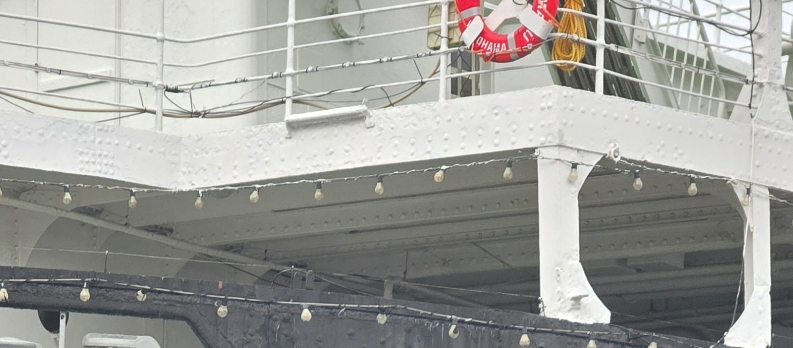 氷川丸のリベット接合部