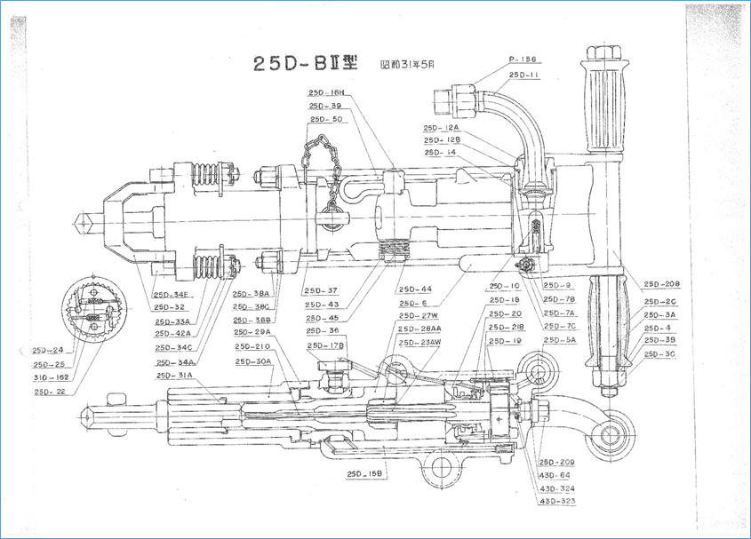 ASD25組立図(エアブロータイプ）