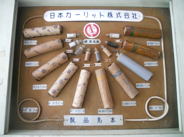 カーリット爆薬展示用模造品（昭和30年頃　足尾銅山）